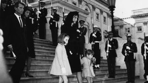 ג'קלין קנדי בהלוויה של בעלה הנשיא