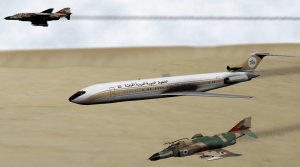 אילוסטרציה: המטוס הלובי לצד מטוסי חיל האוויר