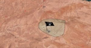 מפת האזור הכבוש של דאע"ש
