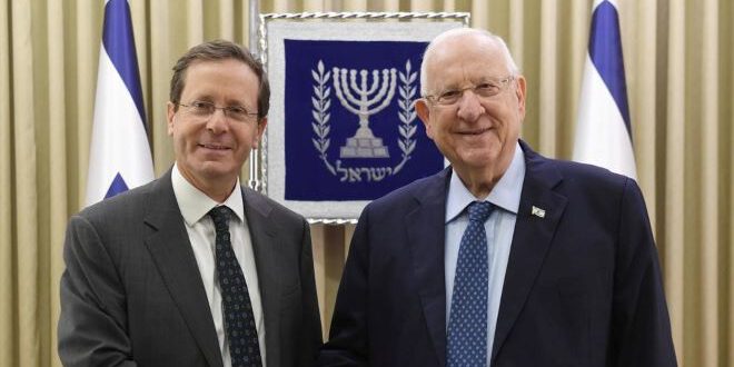 רובי ריבלין לבוז'י הרצוג: "אדוני הנשיא הנבחר ברוך בואך"